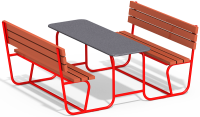 Столик со скамейками