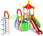 Детский игровой комплекс "Рукоход Пагода"